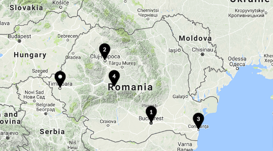 Harta Locatii Beijer Ref Romania