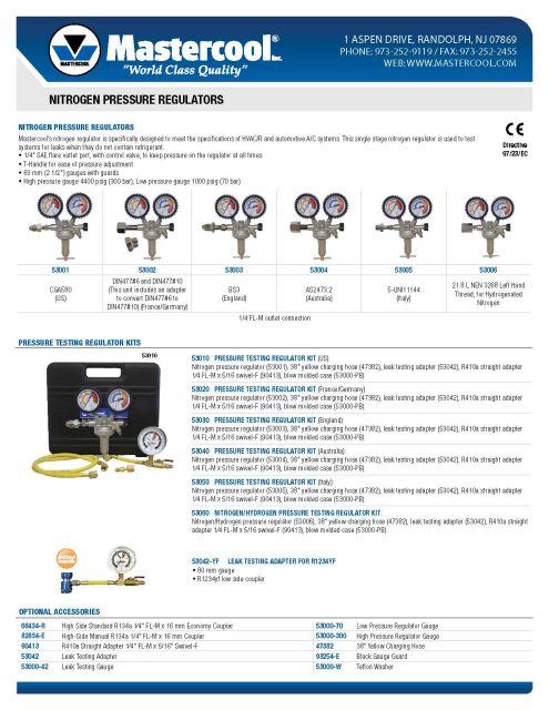 Mastercool 53020 flyer